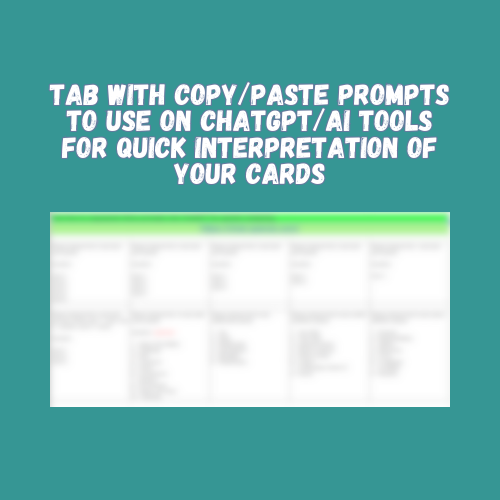 Tarot Card Log and Analyzer - Google Sheets