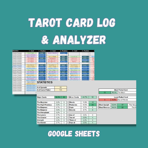 Tarot Card Log and Analyzer - Google Sheets